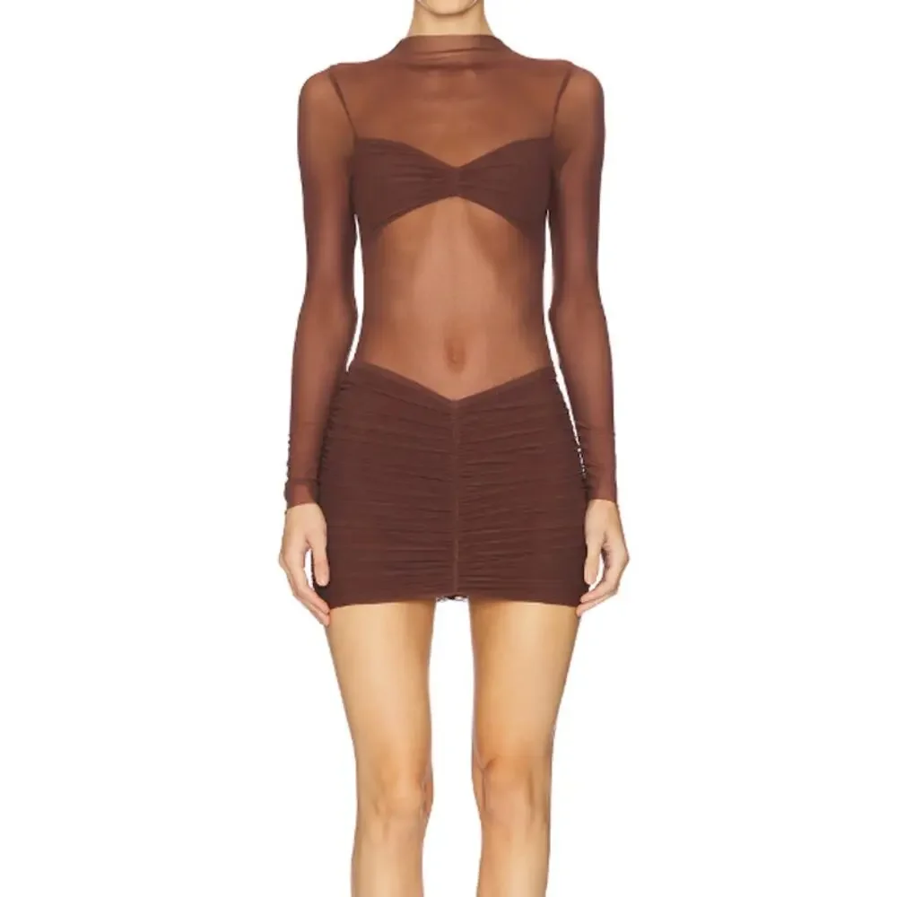 superdown brown dress | Dresses | Superdown Carolina Mini In Chocolate Size Xxs Monique Matte Satin Dress loving babes who are Size (UK):S (6-8) SMPLSALE15